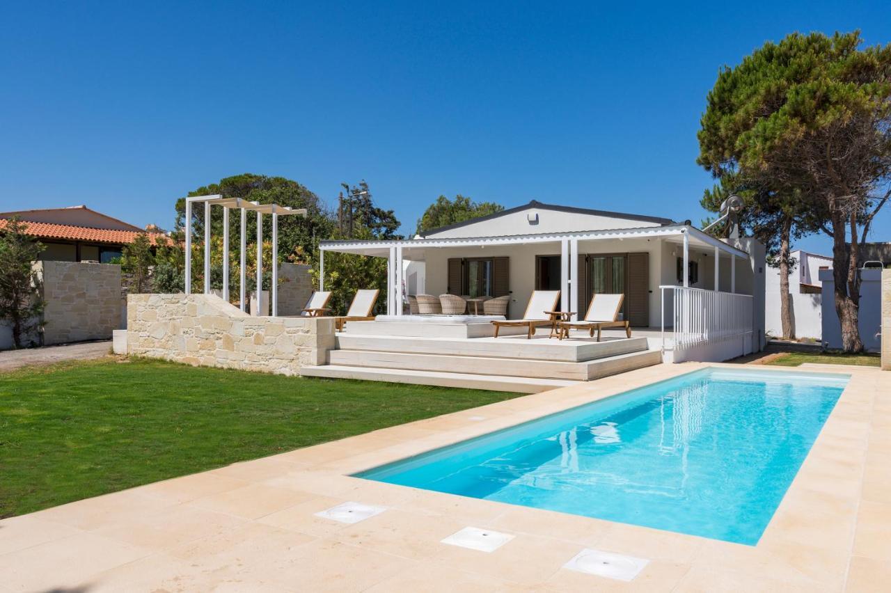 Sea View White Villa Stavros  Bagian luar foto